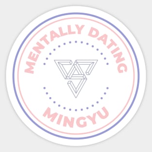 Mentally dating Seventeen Mingyu Sticker